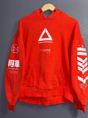 Fabric of the Universe Graphic Hoodie with White Tech Prints